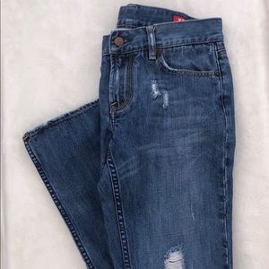 Y2K Express Jeans X2 Flare Denim Laboratory 21 Blue Sz. 4